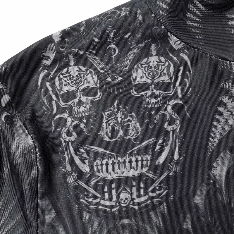 Punk Rave Langarm Crop Top - Snake Tarot Solid 8 Punk Rave Langarm Crop Top - Snake Tarot Solid – Bild 6