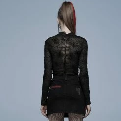 Punk Rave Langarm Top - Black Widow 11 Punk Rave Langarm Top - Black Widow -Langarm Sales Store punk rave langarm top black widow4