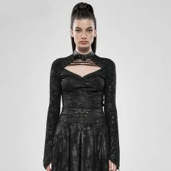 Punk Rave Langarm Top - Doomed Rose