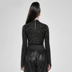 Punk Rave Langarm Top - Doomed Rose -Langarm Sales Store punk rave langarm top doomed rose3