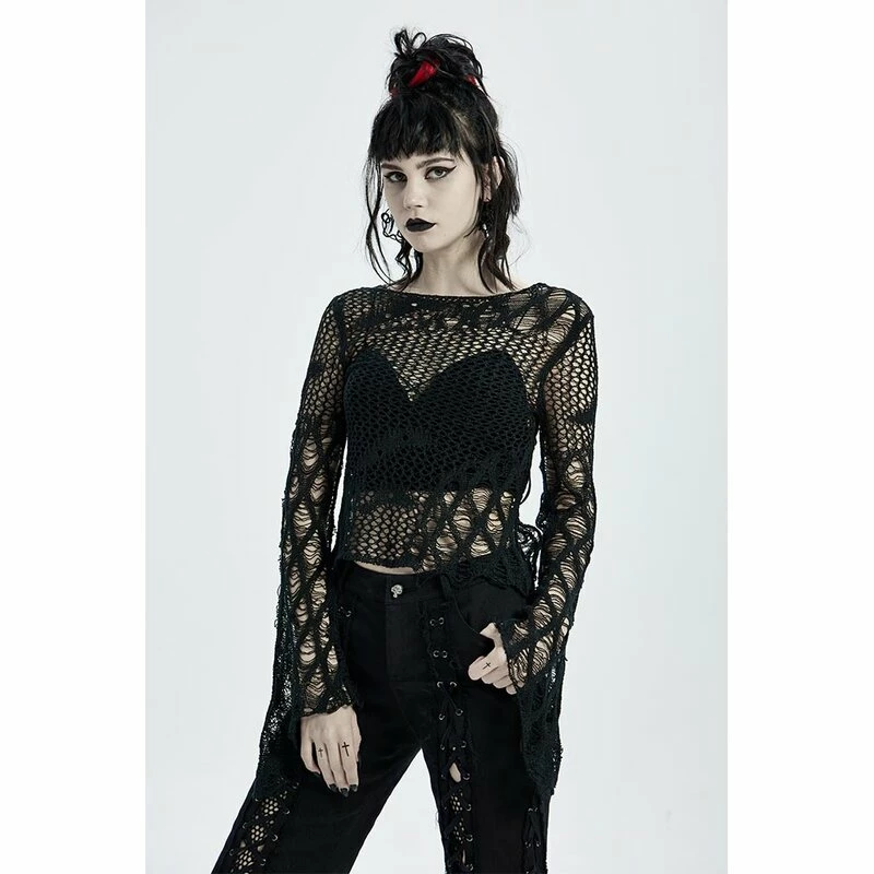 Punk Rave Langarm Top - Nightmare 4 Punk Rave Langarm Top - Nightmare – Bild 2