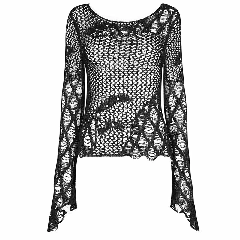 Punk Rave Langarm Top - Nightmare 8 Punk Rave Langarm Top - Nightmare – Bild 6