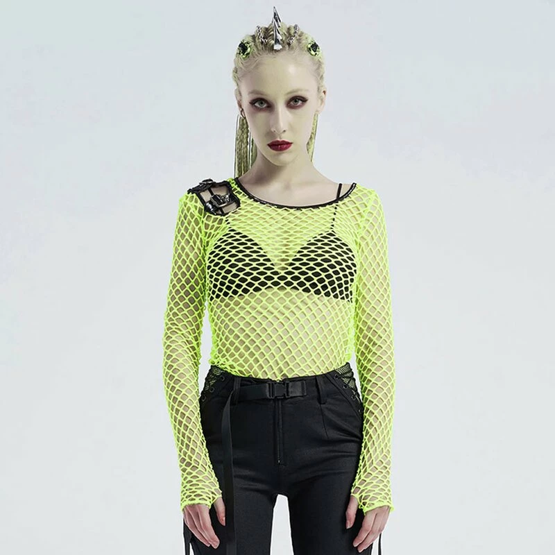 Punk Rave Langarm Top - Plague Neon 3 Punk Rave Langarm Top - Plague Neon