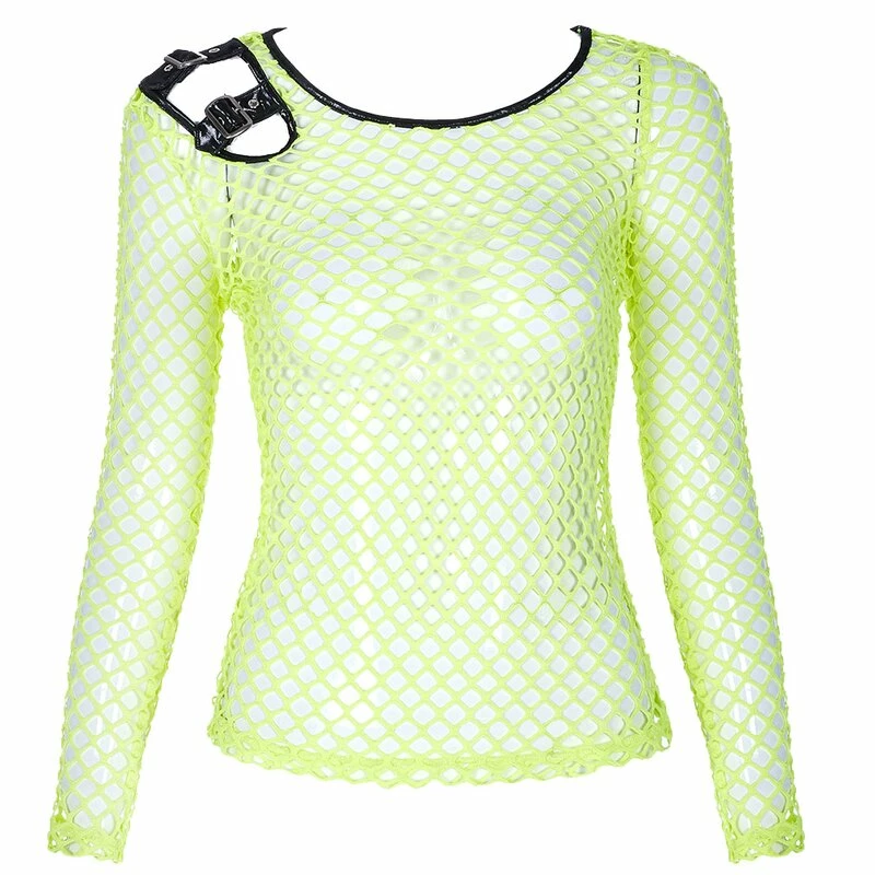 Punk Rave Langarm Top - Plague Neon 8 Punk Rave Langarm Top - Plague Neon – Bild 6