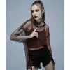 Punk Rave Langarm Top - Punk Mesh Red 1 Punk Rave Langarm Top - Punk Mesh Red -Langarm Sales Store punk rave langarm top punk mesh red