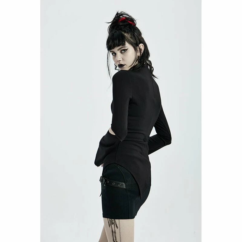 Punk Rave Langarm Top - Suspicious 6 Punk Rave Langarm Top - Suspicious – Bild 4