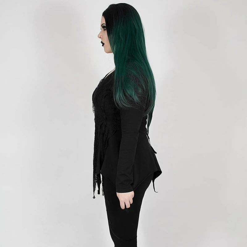 Punk Rave Plus Size Langarm Top - Black Sky 5 Punk Rave Plus Size Langarm Top - Black Sky – Bild 3