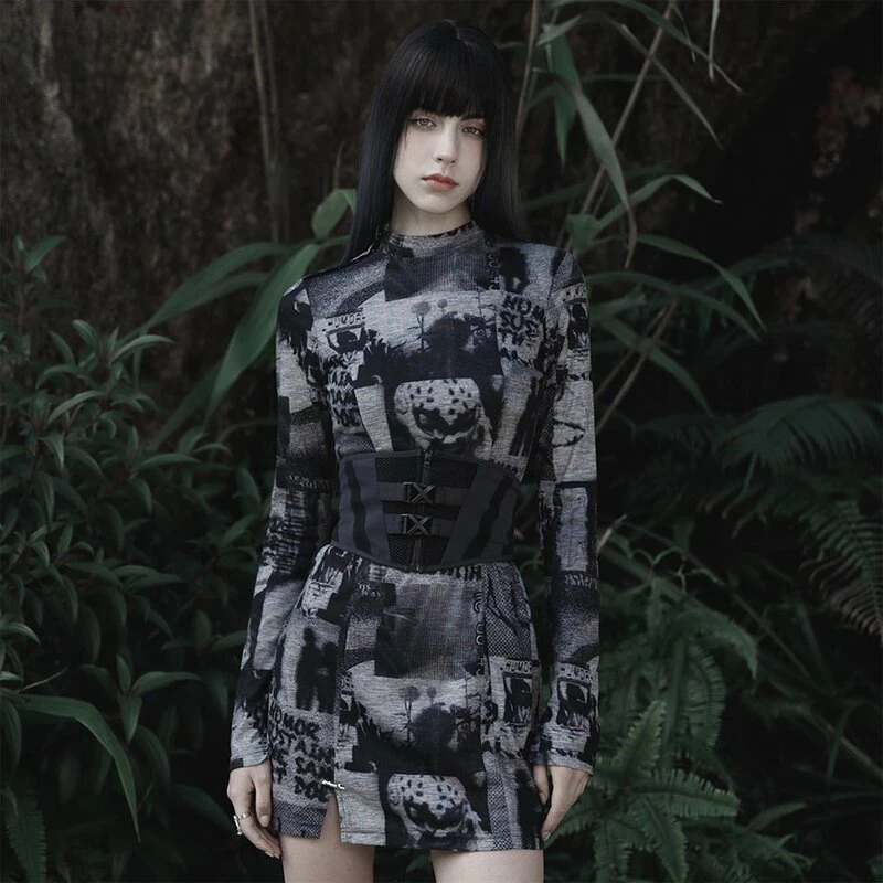 Punk Rave Taillenmieder - Nexus Dark Grey 3 Punk Rave Taillenmieder - Nexus Dark Grey