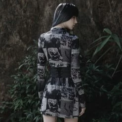 Punk Rave Taillenmieder - Nexus Dark Grey 10 Punk Rave Taillenmieder - Nexus Dark Grey -Langarm Sales Store punk rave taillenmieder nexus dark grey3