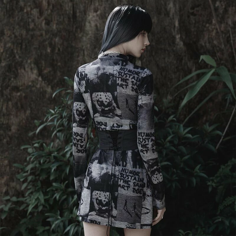 Punk Rave Taillenmieder - Nexus Dark Grey 5 Punk Rave Taillenmieder - Nexus Dark Grey – Bild 3