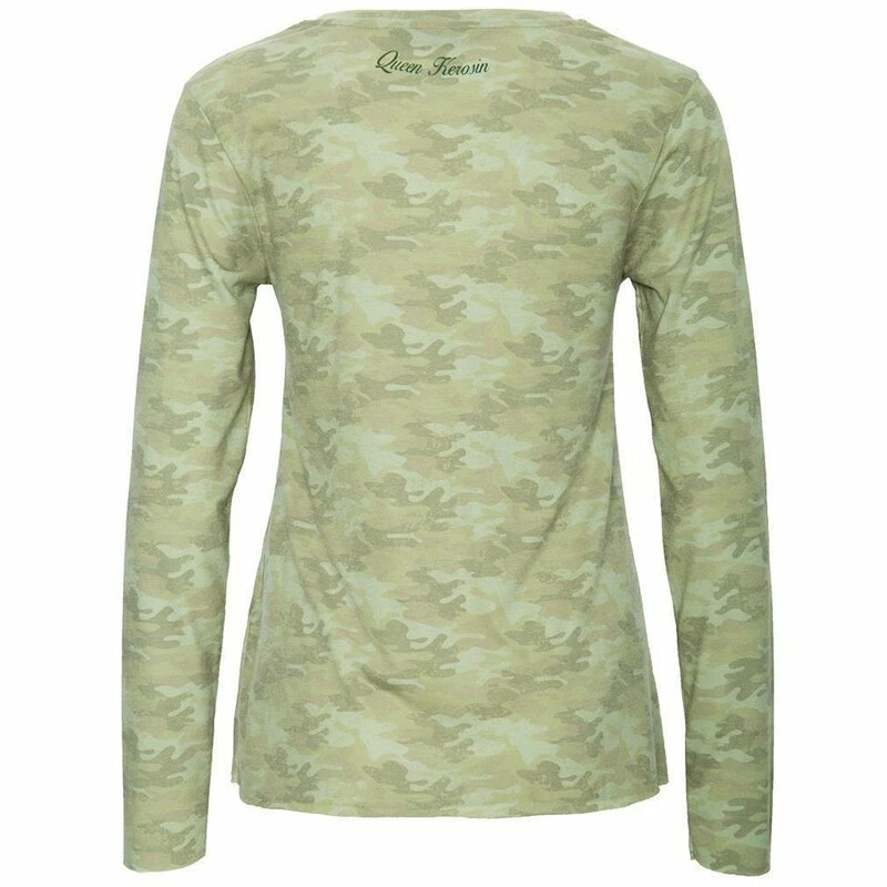 Queen Kerosin Langarm Shirt - Born To Love Olivgrün 4 Queen Kerosin Langarm Shirt - Born To Love Olivgrün – Bild 2