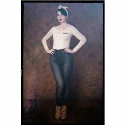 Queen Kerosin Oilwash Langarm T-Shirt - La Loca -Langarm Sales Store queen kerosin oilwash langarm t shirt la loca4