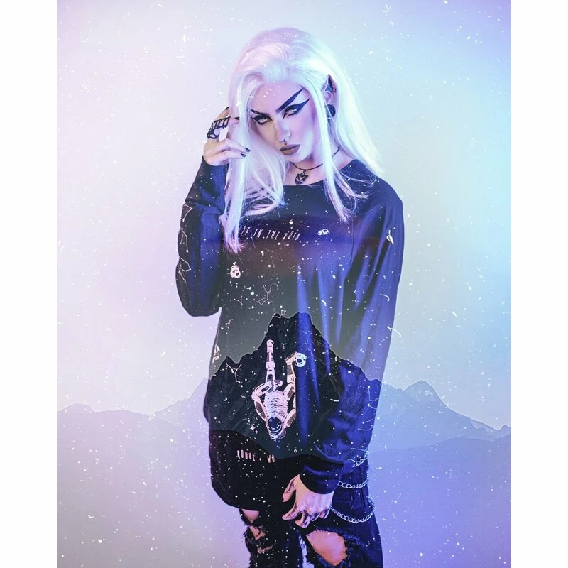 Rogue + Wolf Langarm T-Shirt - Lost In The Void 6 Rogue + Wolf Langarm T-Shirt - Lost In The Void – Bild 4