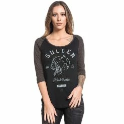 Sullen Clothing 3/4-Arm Raglan Top - Needle Pusher