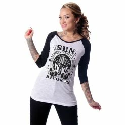 Sun Records By Steady Clothing 3/4-Arm Raglan Shirt - Rockabilly