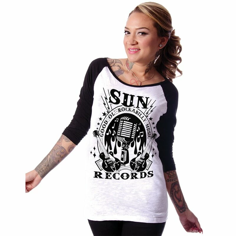 Sun Records By Steady Clothing 3/4-Arm Raglan Shirt - Rockabilly 4 Sun Records By Steady Clothing 3/4-Arm Raglan Shirt - Rockabilly – Bild 2